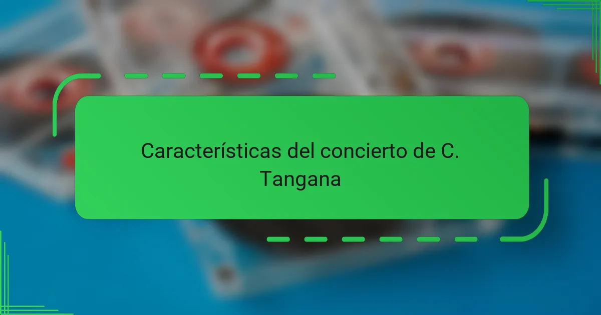 Características del concierto de C. Tangana