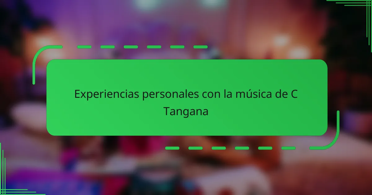 Experiencias personales con la música de C Tangana